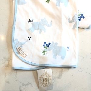 The Beaufort Bonnet Co Baby Boy Elephant Blanket OS